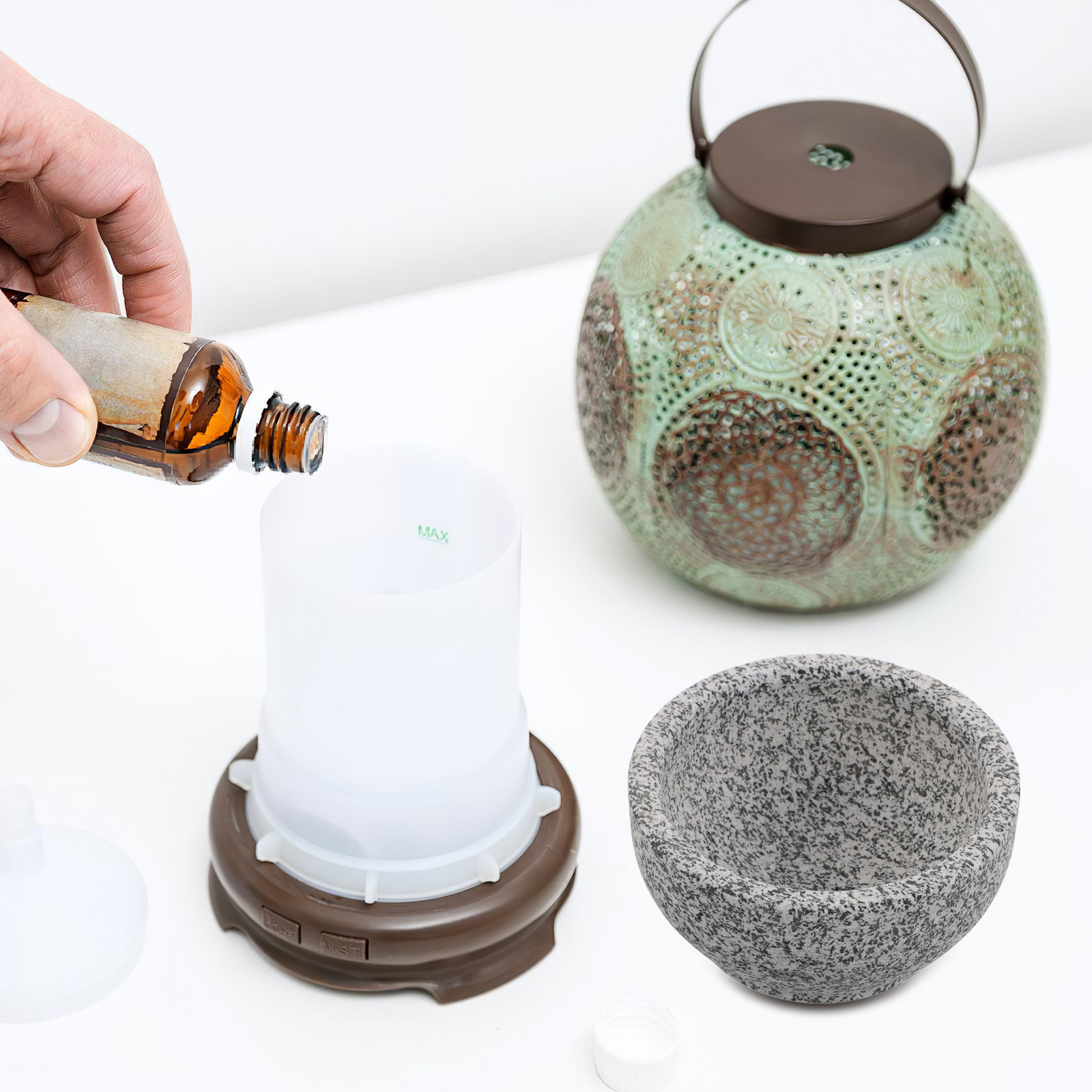 وعاء حجر الساونا للعلاج بالروا - مراجعة Home Fragrance Usa وسعره